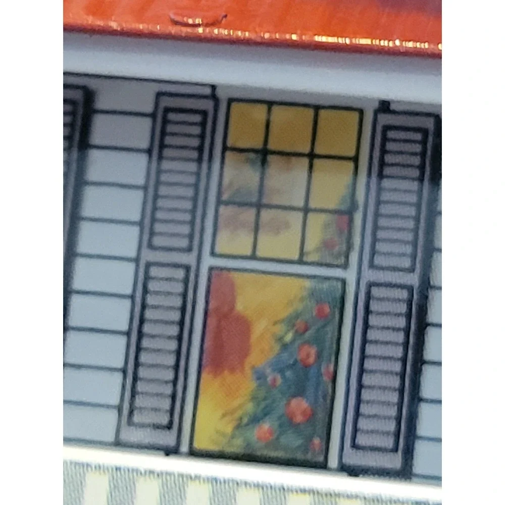 Hallmark Ornament 1999 Tin House Farmhouse Cottagecore Christmas Decor White Red